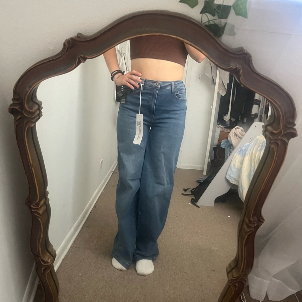 Brand new High wasted blue jeans